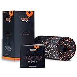 blackroll orange - Selbstmassagerolle - Faszien-Rolle - inkl. Übungsbooklet, Länge 30cm x Durchmesser 15cm