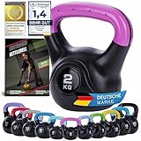 Body & Mind® Kettlebell Kugelhantel 2-20 kg - Workout Gewicht-Hantel für Kraft-Training - Profi Fitness Schwunghantel aus Kunststoff (a - 2 kg)